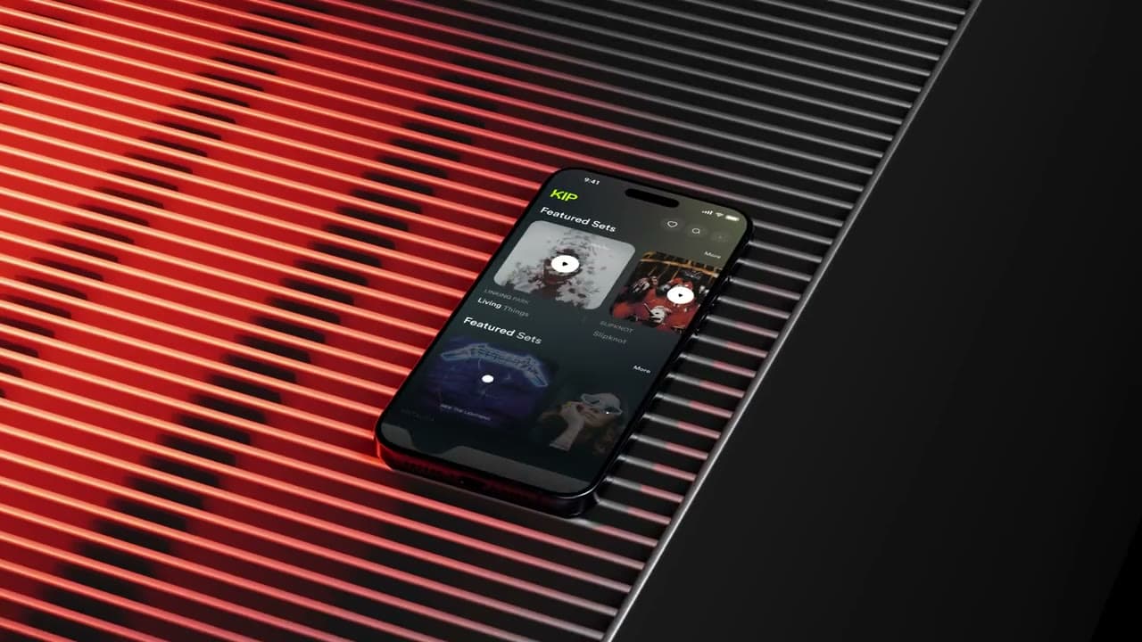 KIP UI/UX design, animated mockup