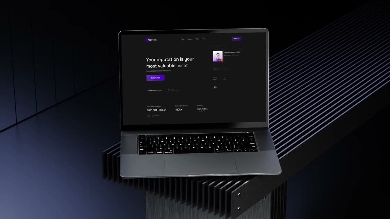 Reputable UI/UX design, animated mockup